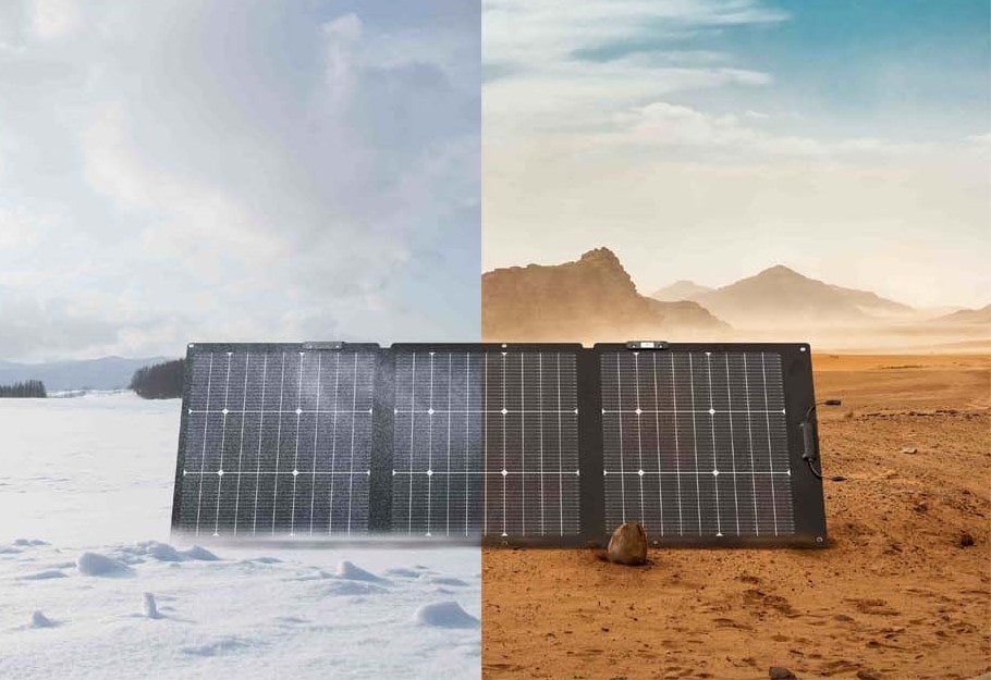 solar panels in use